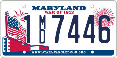 MD license plate 1MD7446