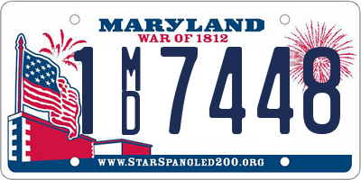 MD license plate 1MD7448