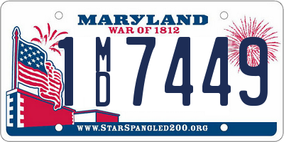 MD license plate 1MD7449