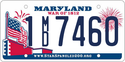 MD license plate 1MD7460