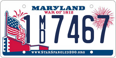 MD license plate 1MD7467