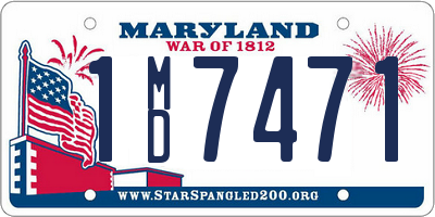 MD license plate 1MD7471