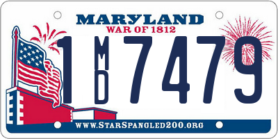 MD license plate 1MD7479