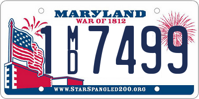 MD license plate 1MD7499