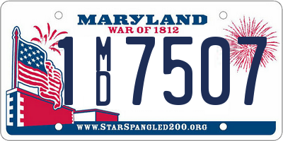 MD license plate 1MD7507