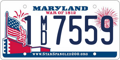 MD license plate 1MD7559