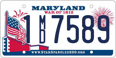 MD license plate 1MD7589