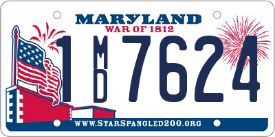 MD license plate 1MD7624