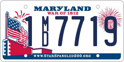 MD license plate 1MD7719