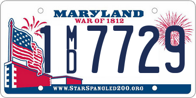 MD license plate 1MD7729