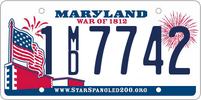 MD license plate 1MD7742