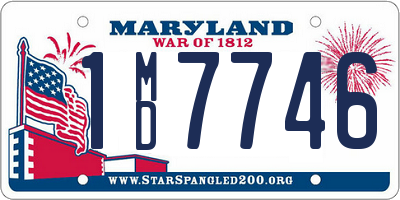 MD license plate 1MD7746