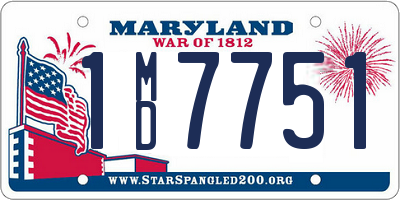 MD license plate 1MD7751