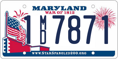 MD license plate 1MD7871