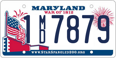 MD license plate 1MD7879