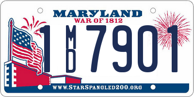 MD license plate 1MD7901