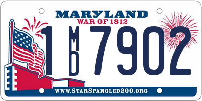 MD license plate 1MD7902