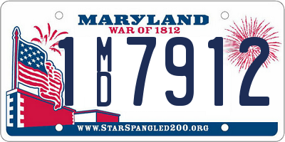 MD license plate 1MD7912