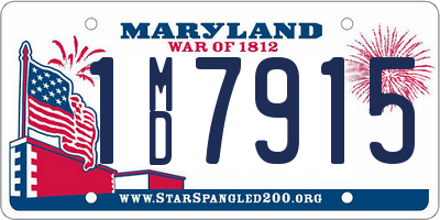 MD license plate 1MD7915