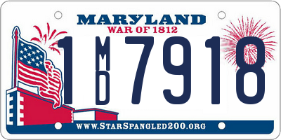 MD license plate 1MD7918