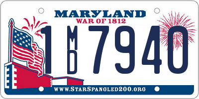 MD license plate 1MD7940