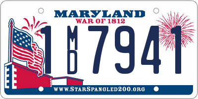 MD license plate 1MD7941