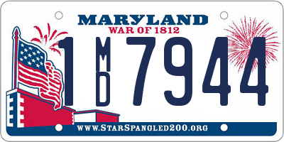 MD license plate 1MD7944