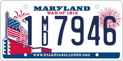 MD license plate 1MD7946