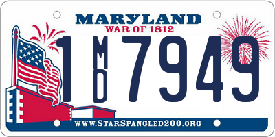 MD license plate 1MD7949