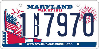 MD license plate 1MD7970