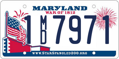 MD license plate 1MD7971