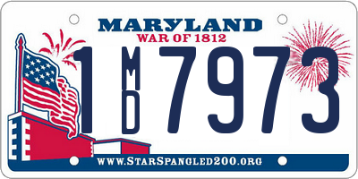 MD license plate 1MD7973