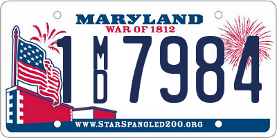 MD license plate 1MD7984