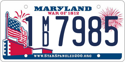 MD license plate 1MD7985