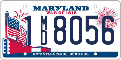 MD license plate 1MD8056