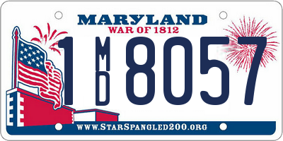 MD license plate 1MD8057