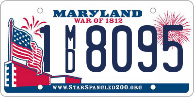 MD license plate 1MD8095