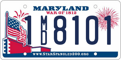 MD license plate 1MD8101