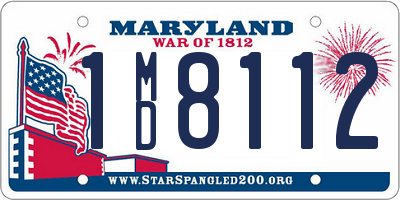 MD license plate 1MD8112