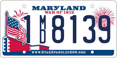 MD license plate 1MD8139