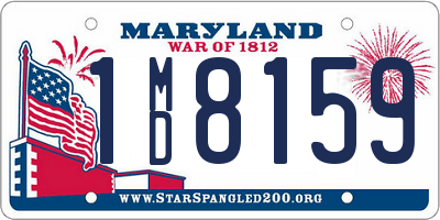 MD license plate 1MD8159