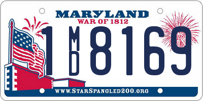 MD license plate 1MD8169