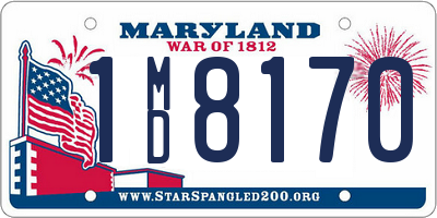 MD license plate 1MD8170