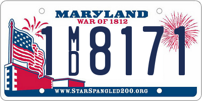 MD license plate 1MD8171