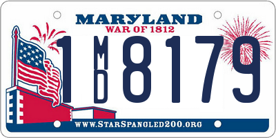 MD license plate 1MD8179