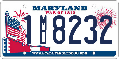 MD license plate 1MD8232