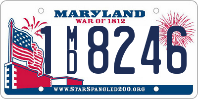 MD license plate 1MD8246