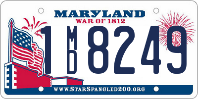 MD license plate 1MD8249