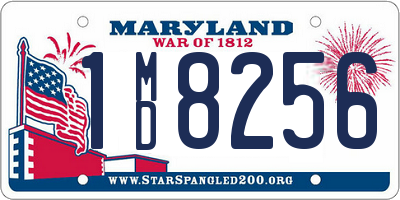 MD license plate 1MD8256