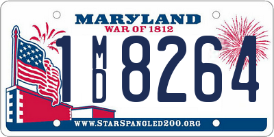 MD license plate 1MD8264